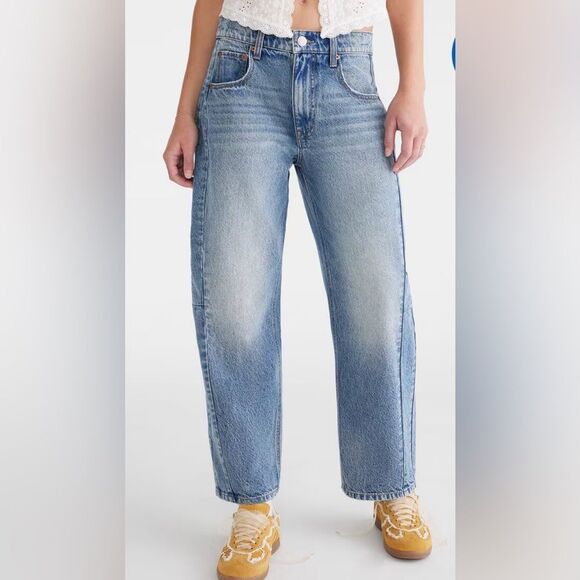 Aeropostale Barrel Jeans Size 0 - Picture 1 of 10